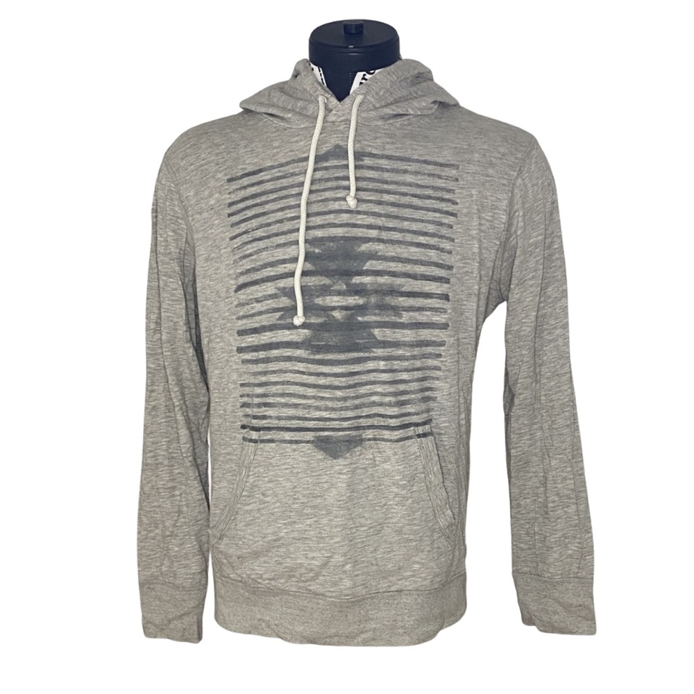 American Eagle Outfitters Gray Graphic Hoodie